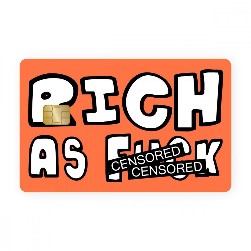 Rich As Fk Card WrapCart X Jumbo