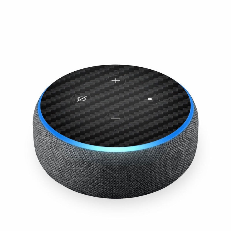 Black Carbon Skin For Amazon Echodot