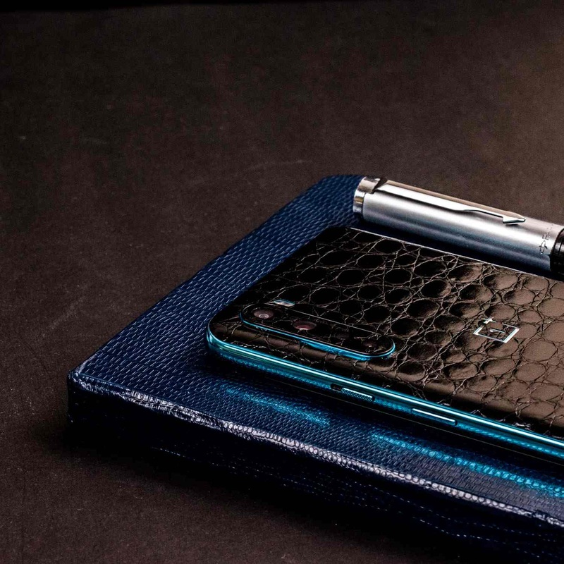 Black Crocodile Leather