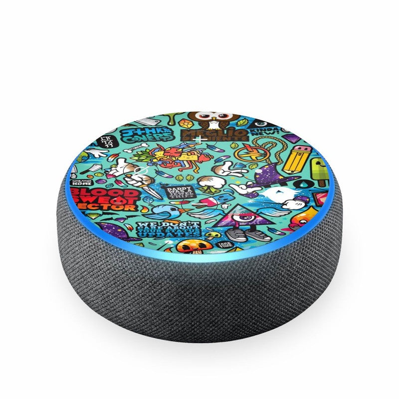 Blue Abstract Skin For Amazon Echodot