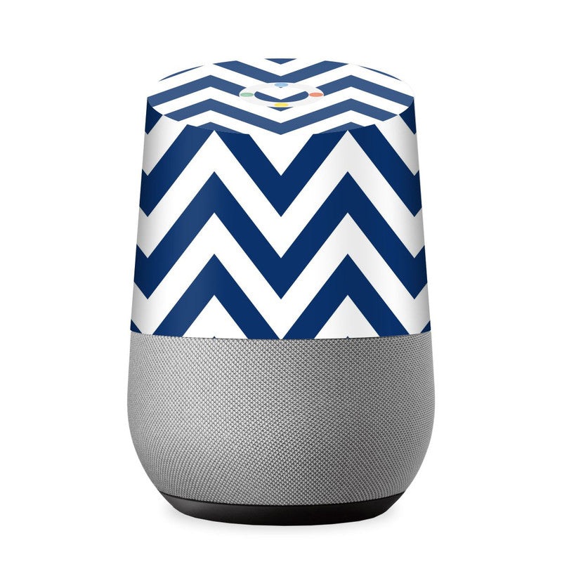 Blue Stripes Skin For Google Home