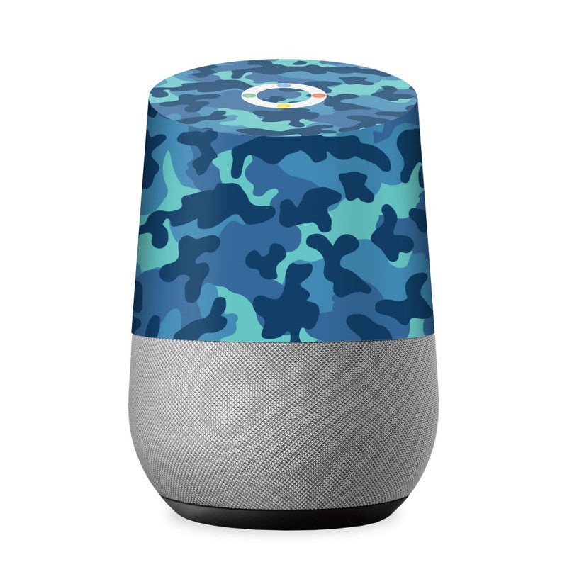 Grove Blue Camo Skin For Google Home