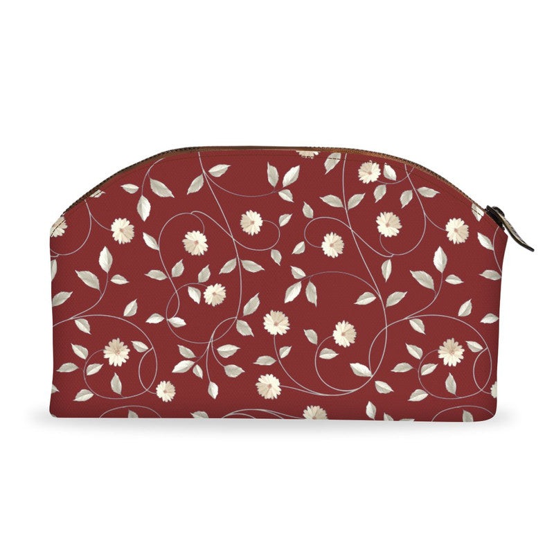 Maroon Floral Tech Pouch