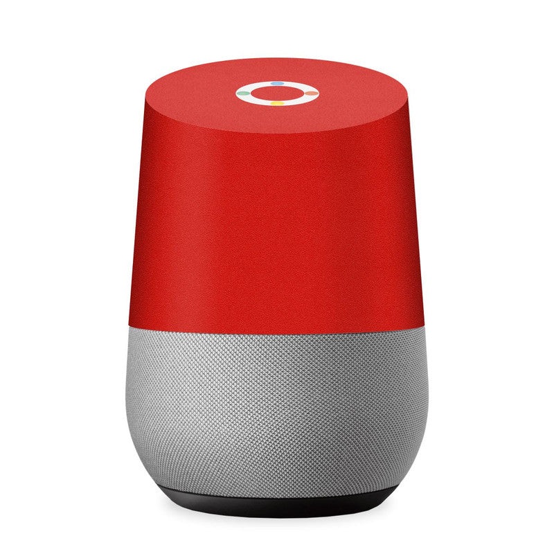 Matte Red Skin For Google Home