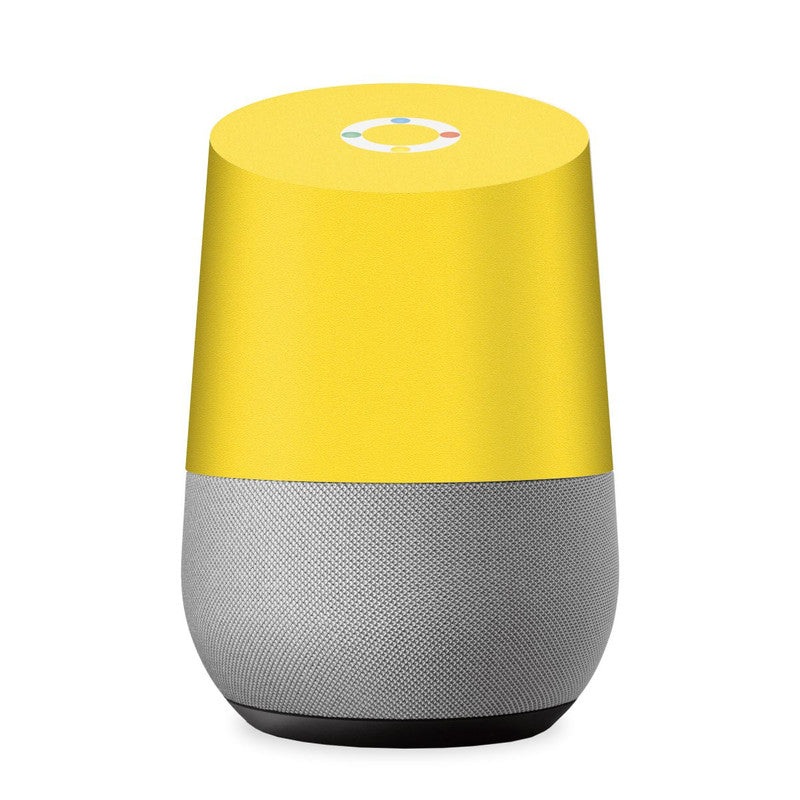 Matte Yellow Skin For Google Home