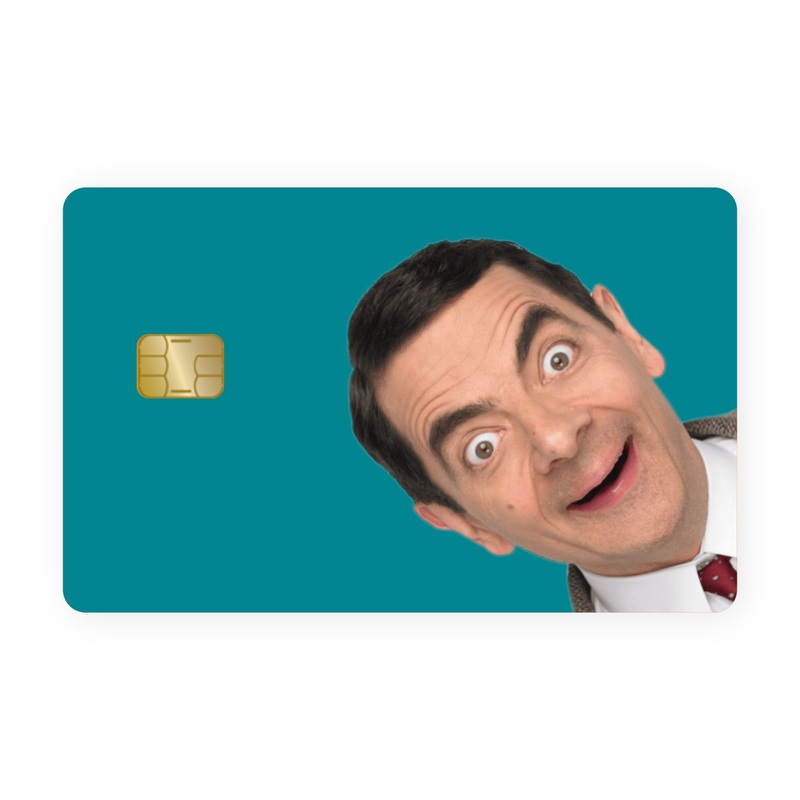 Mr Bean Face Cartoon Card