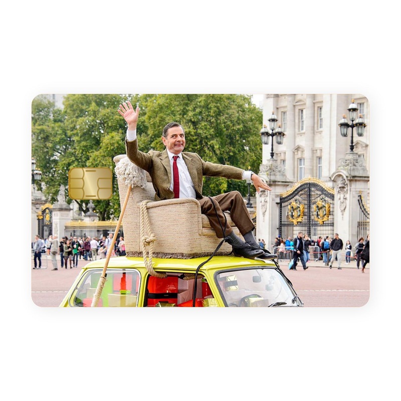 Mr Bean on Car Card