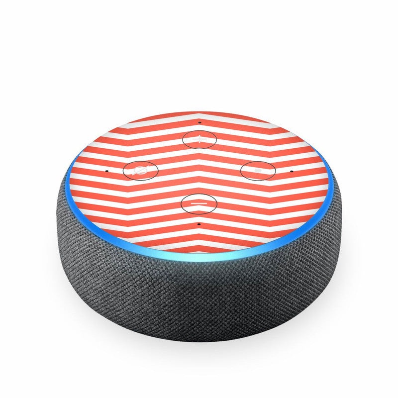 Wave Red Skin For Amazon Echodot