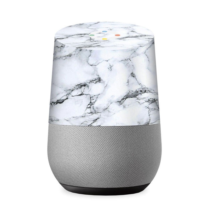 White Marble Skin For Google Home