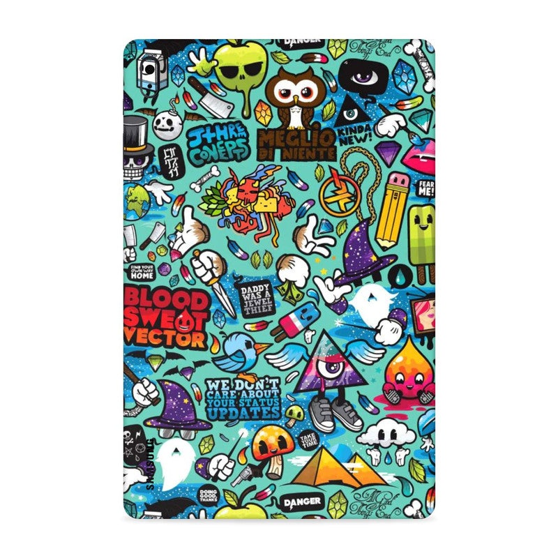 Blue Abstract Tab Skin