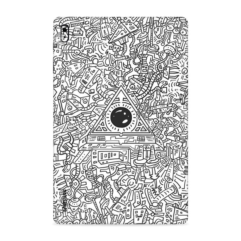 Doodle Robot Tab Skin