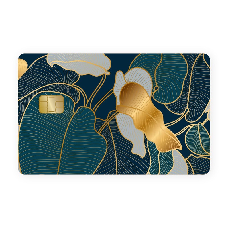 Golden Floral Card