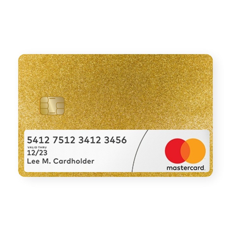 Gold Glitter Card With Window