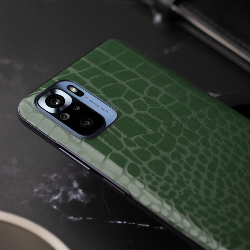Green Crocodile Leather