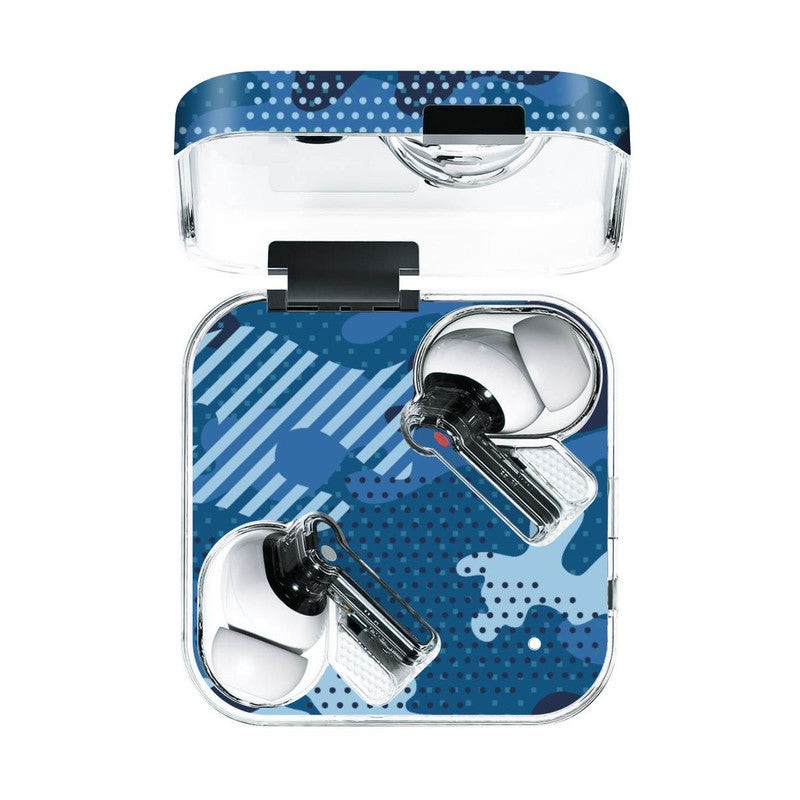 Military Blue Camo Skin Wrap For Nothing Ear 1