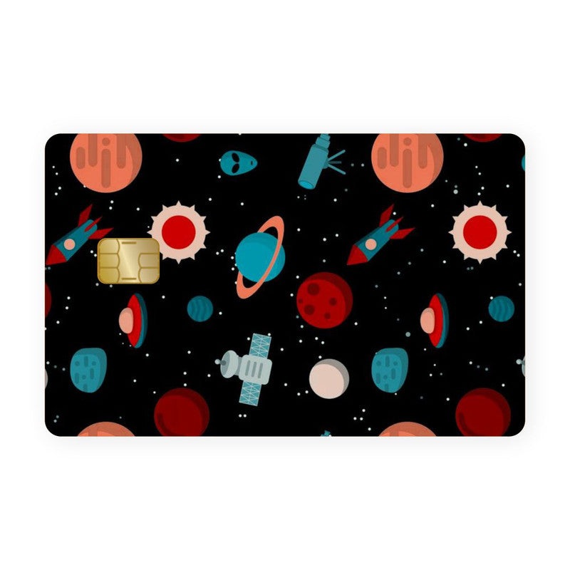 Alien In Space Card