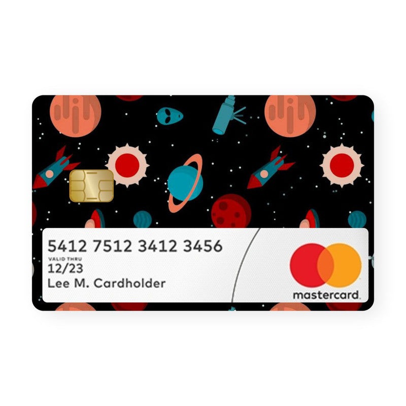 Alien In Space Card With Window