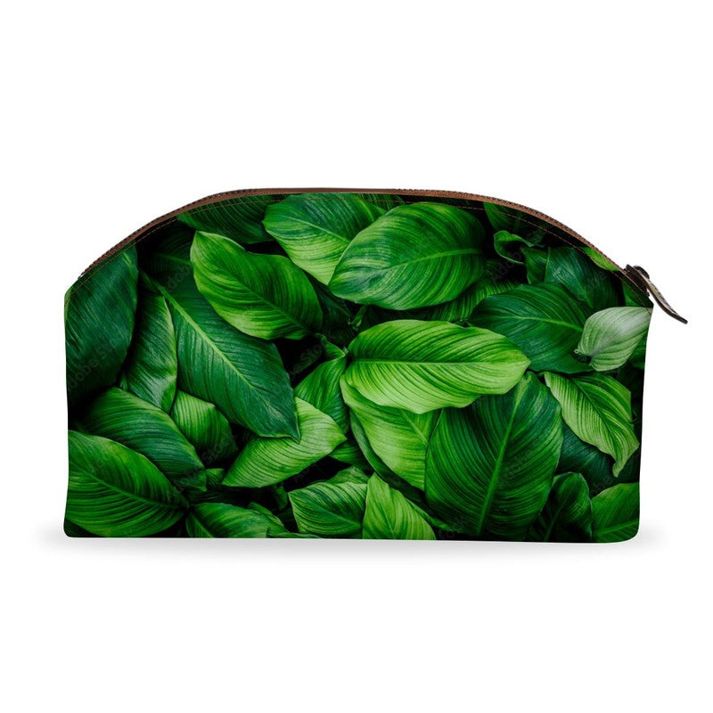 Green Leaves Tech Pouch