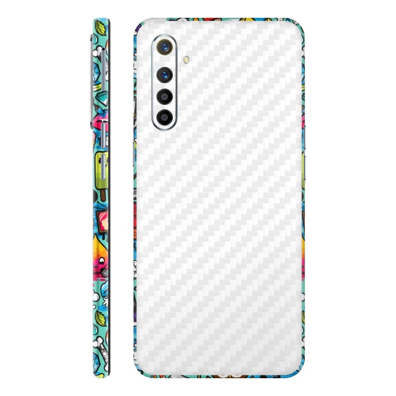 Blue Abstract Dual Edition - White