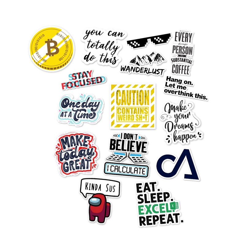 Sticker Combo #11 - Pack Of 15