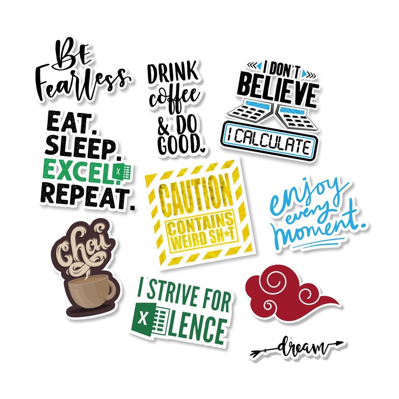 Sticker Combo #3 - Pack Of 10