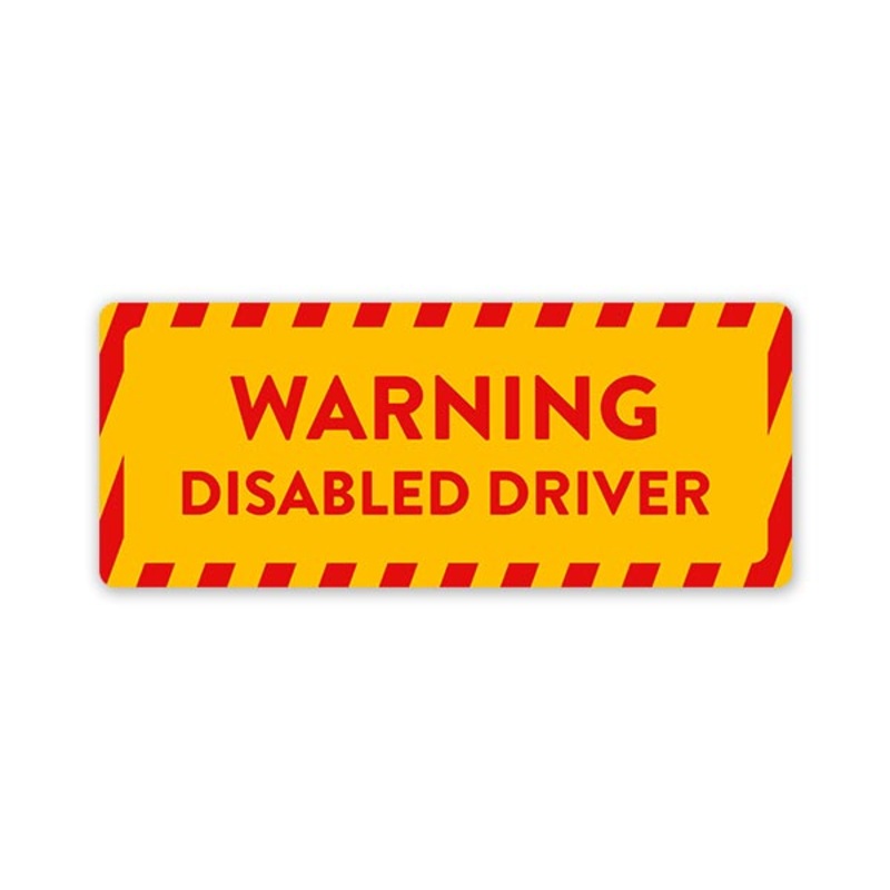 Disabled Driver Car Bumper Sticker
