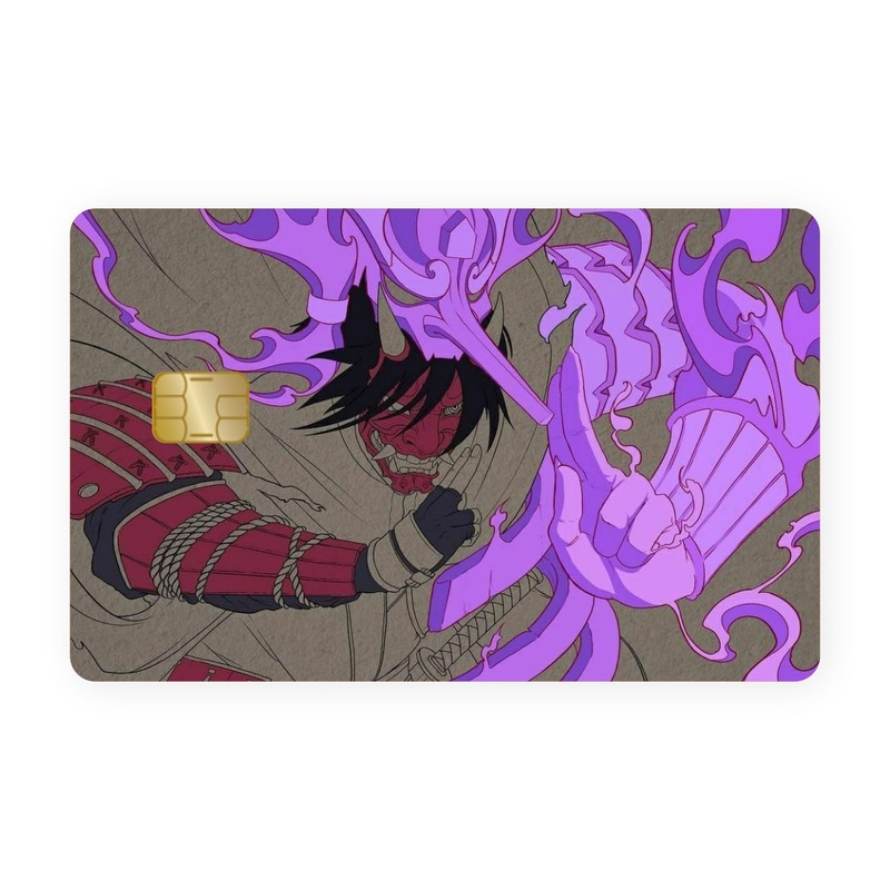 Partial Colored Sasuke Card Skin