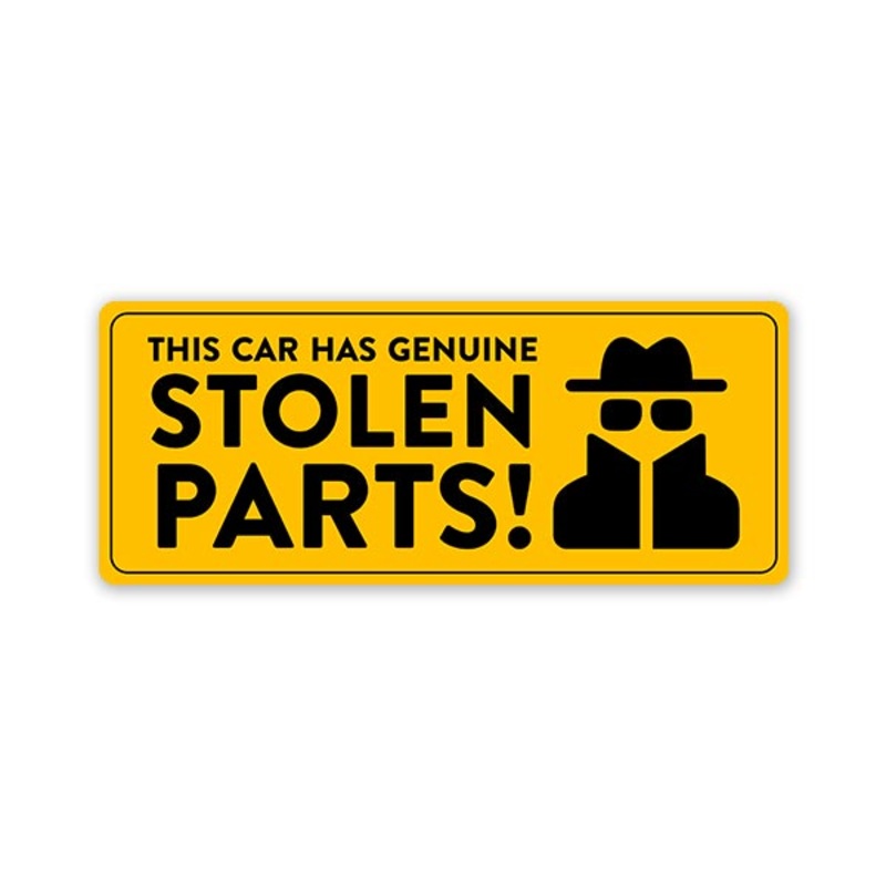 Stolen Parts 2 Car Bumper Sticker