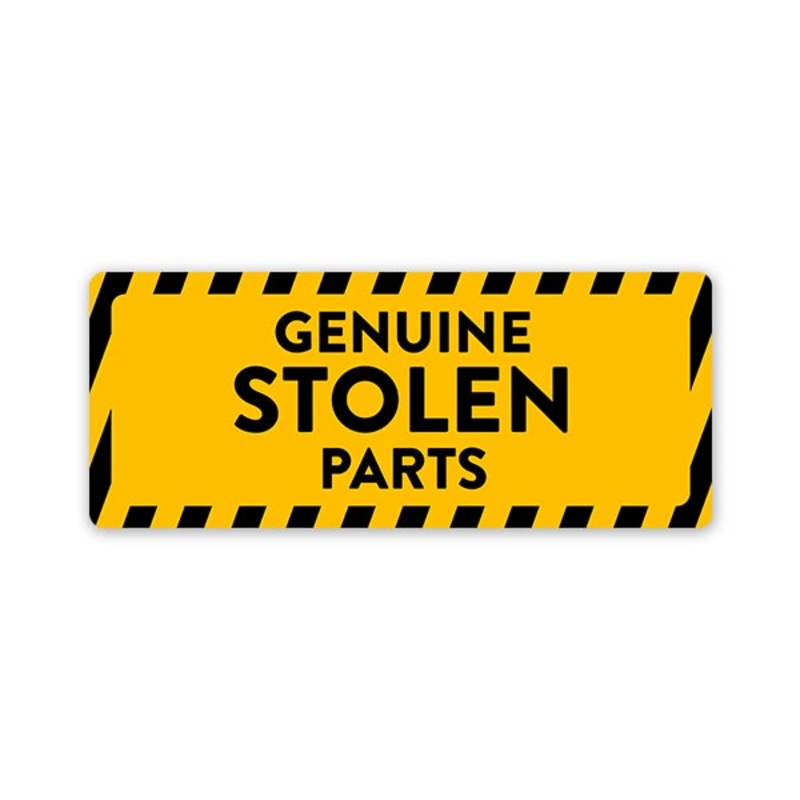 Stolen Parts Car Bumper Sticker