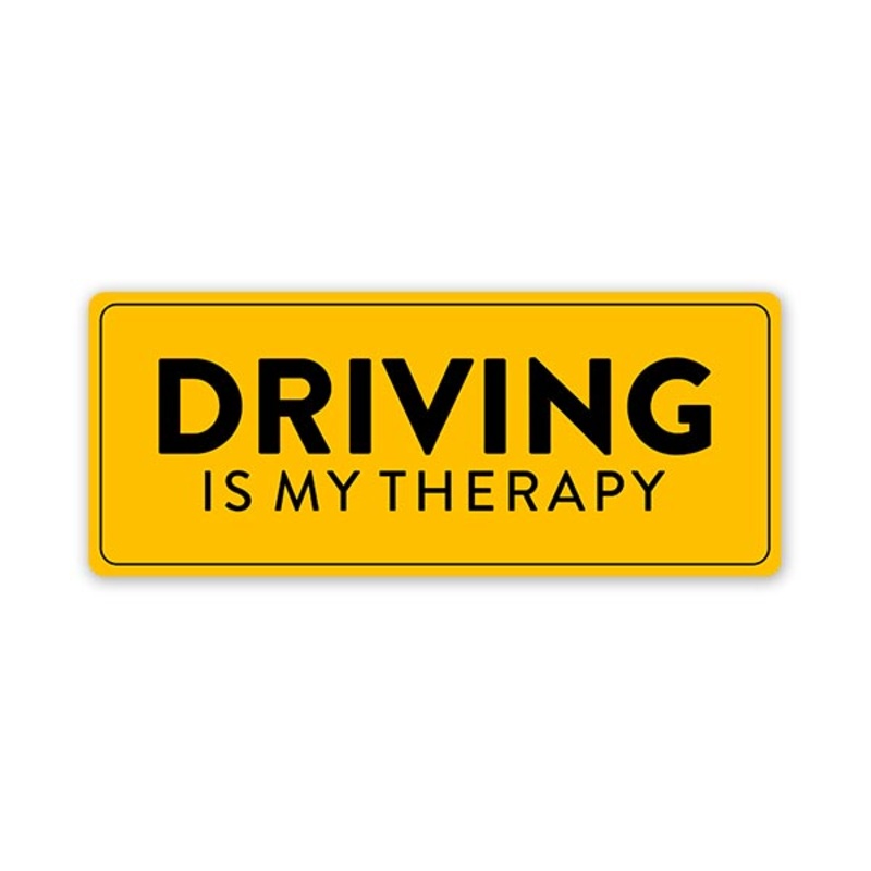 Driving is my therapy Bumper Sticker
