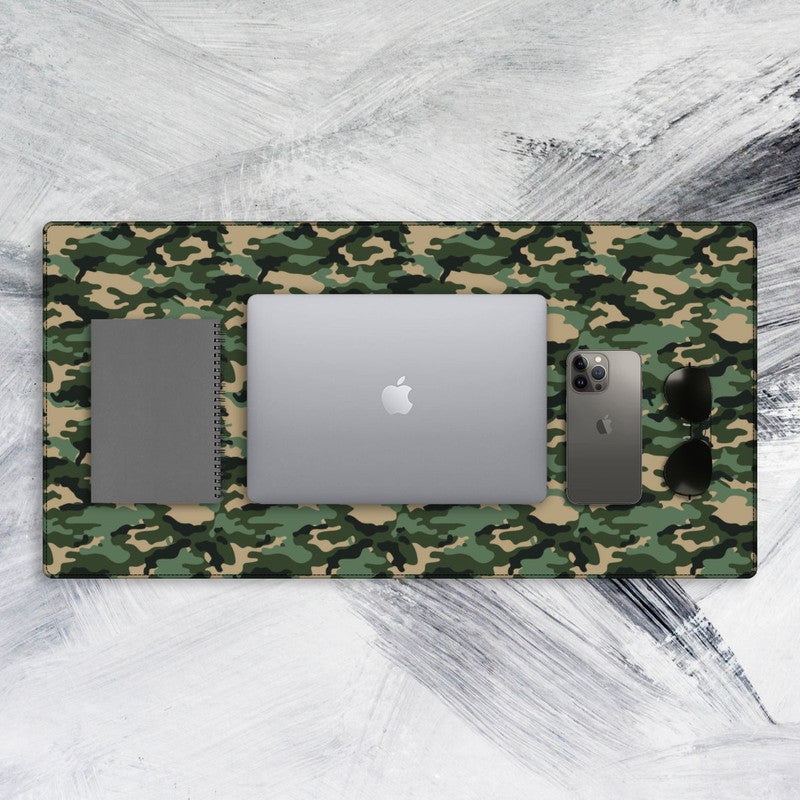 Green Camo Tech Mat