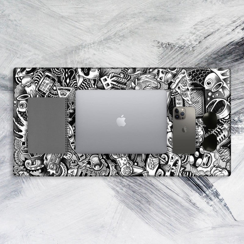 Grey Abstract Tech Mat