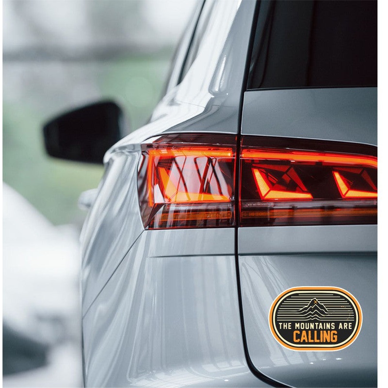 Mountains Are Calling Car Sticker