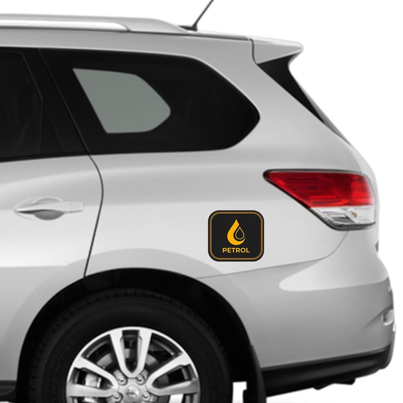Petrol #7 Square Car Fuel Tank Decal