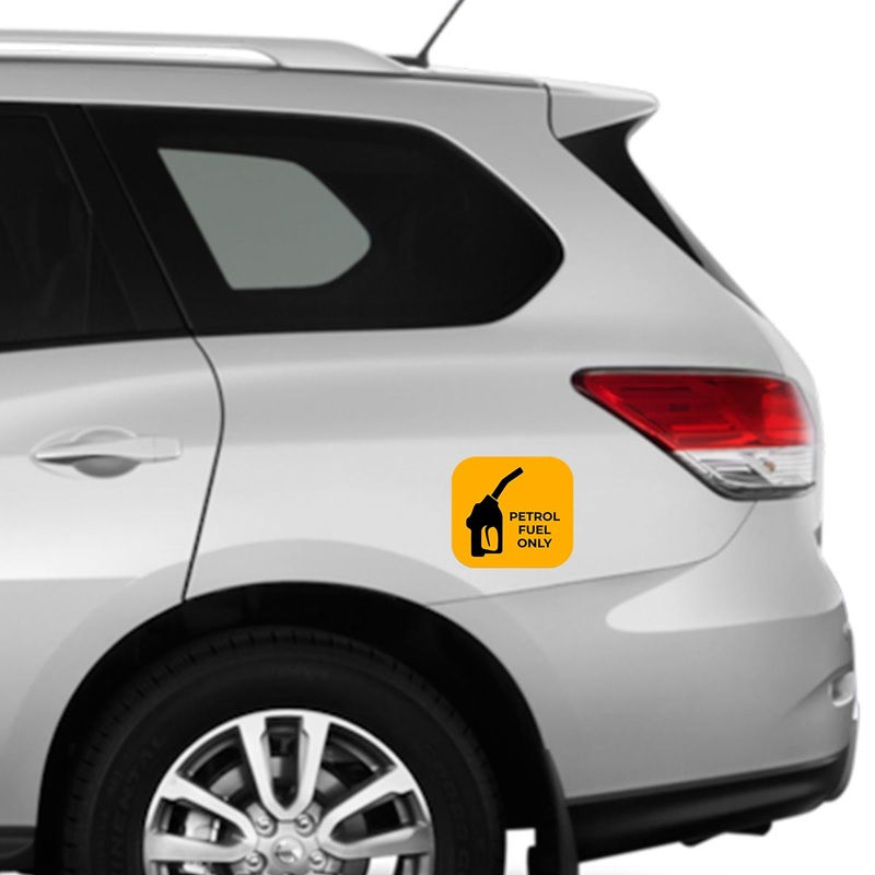 Petrol #8 Square Car Fuel Tank Decal