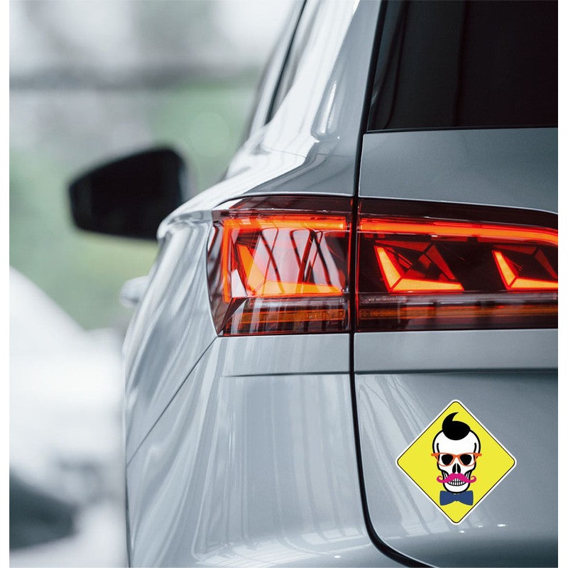 Tendy Skull Car Sticker