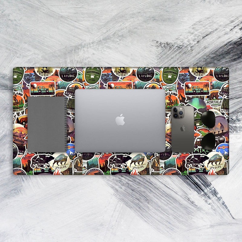 Wanderlust Sticker Tech Mat