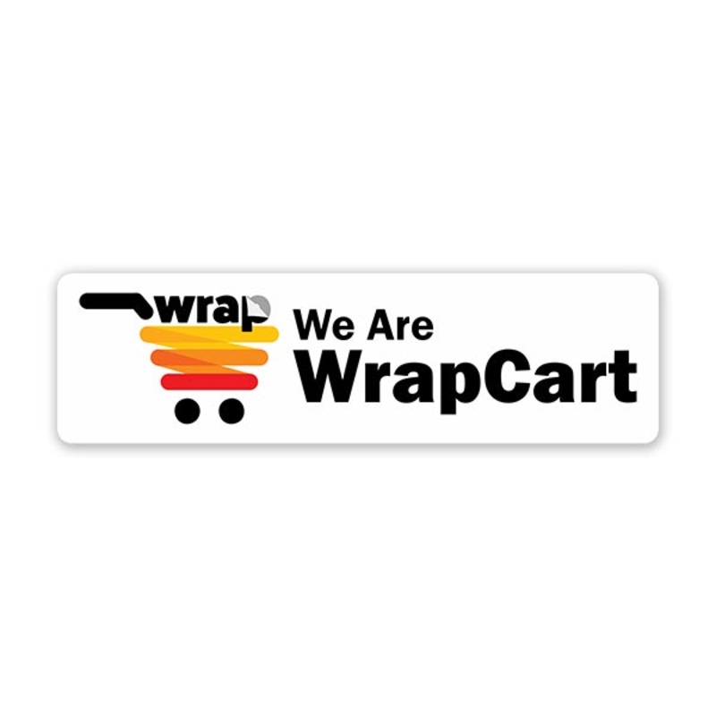 We Are Wrapcart Car Bumper Sticker