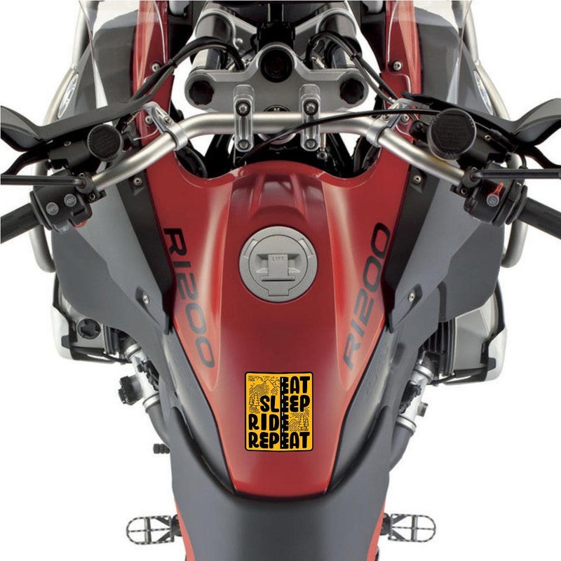 Eat Sleep Ride Repeat Bike Fuel Tank Decal