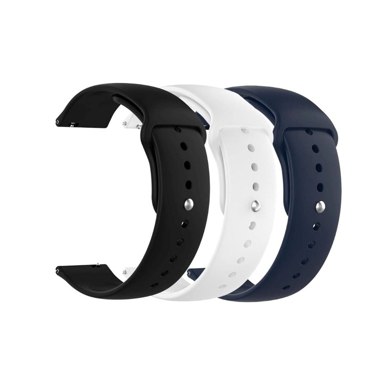 iWatch Strap Blue, White, Black  (Pack Of 3) - SELECT MM- WrapCart