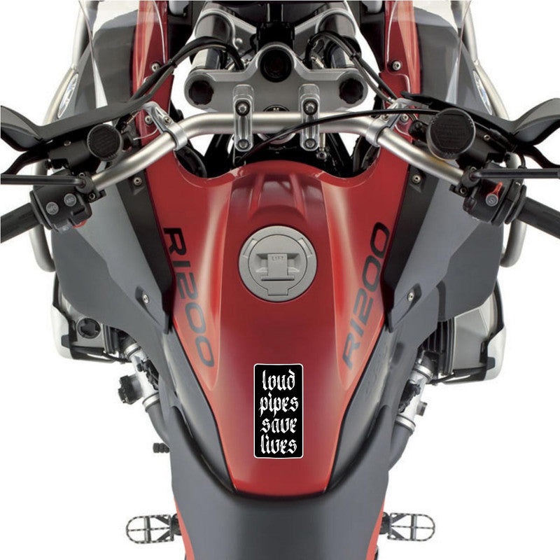 Loud Pipes Bike Fuel Tank Decal