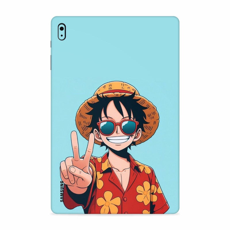 Luffy On Vacation Tab Skin