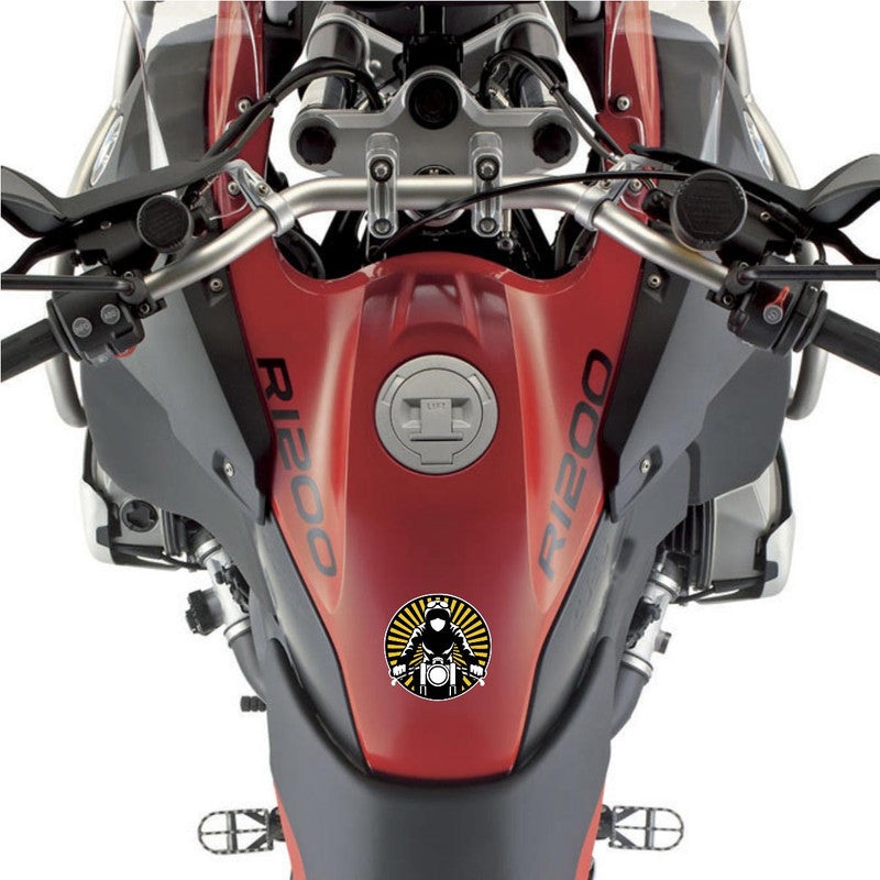 Retro Biker Bike Fuel Tank Decal