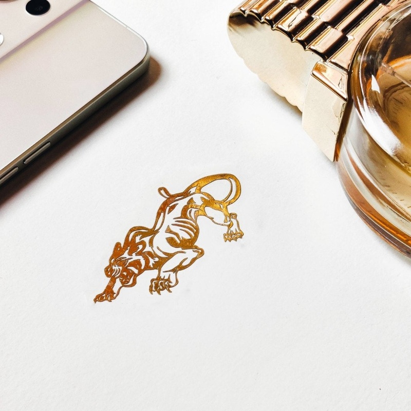 Tiger 2 Golden Logo