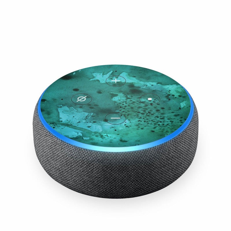 WaterPaint Green Skin For Amazon Echodot