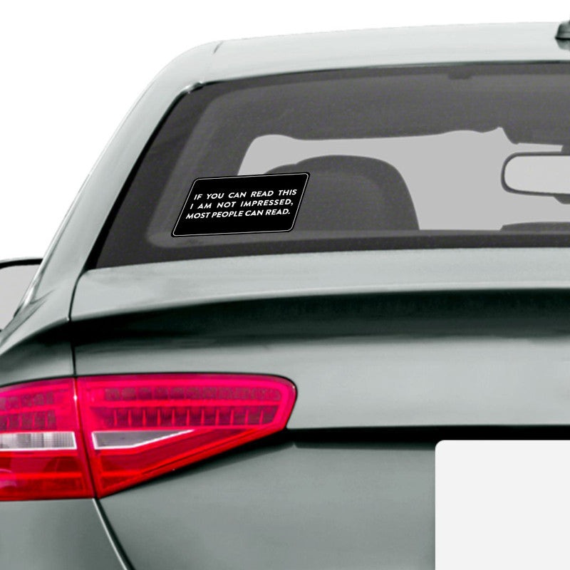 You Can Read This Car Sticker