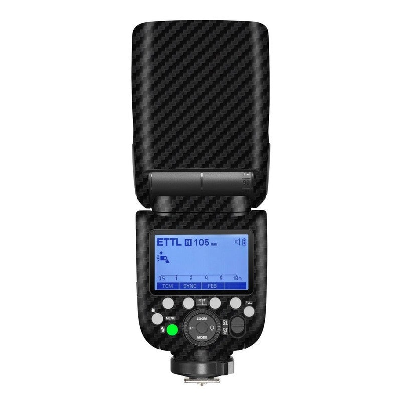 Black Carbon Camera Flash Skin