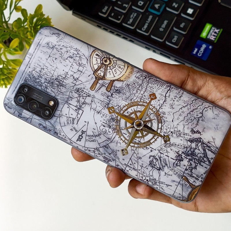 Travel Compass Grey - Golden Concept