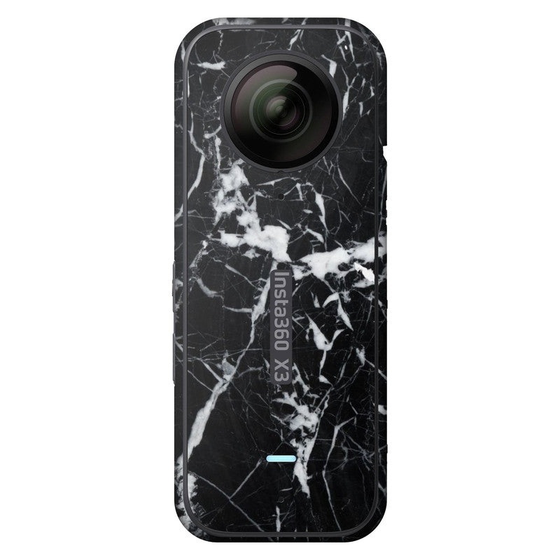 Black Marble Insta 360 Skin