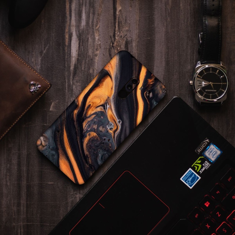 Orange Splash Marble - WRAPCART X GROWFITTER
